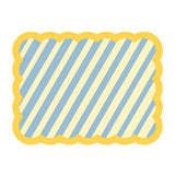 Set de table Biscotti à Rayures - 38 cm x 48 cm - Bleu & Jaune | Fleux | 5