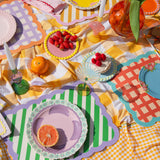 Set de table Biscotti à Carreaux - 38 cm x 48 cm - Rouge & Bleu | Fleux | 7