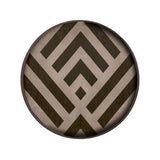 Mini Graphite wooden tray - Chevron - Ø 30 cm | Fleux | 2
