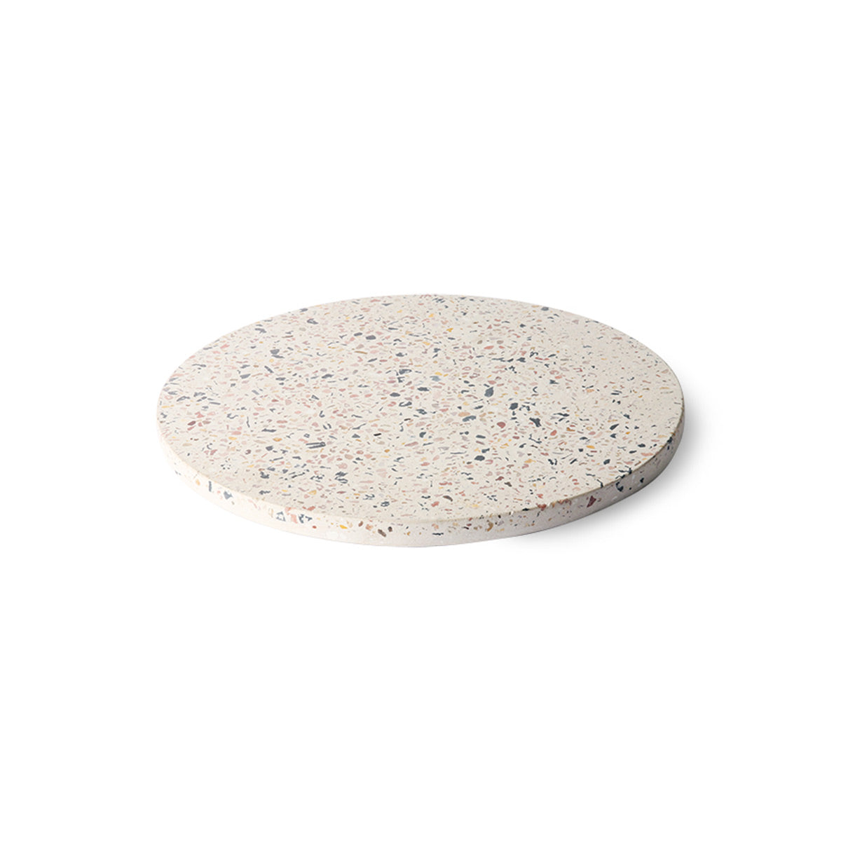 Plateau rond en béton - Terrazzo