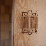 Dolores Brown &amp; raffia wall lamp - 30 x 25 cm | Fleux | 5