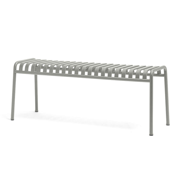 Palissade bench in powder coated steel - Sky gray