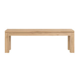 Straight oak bench - L 140 cm | Fleux | 2