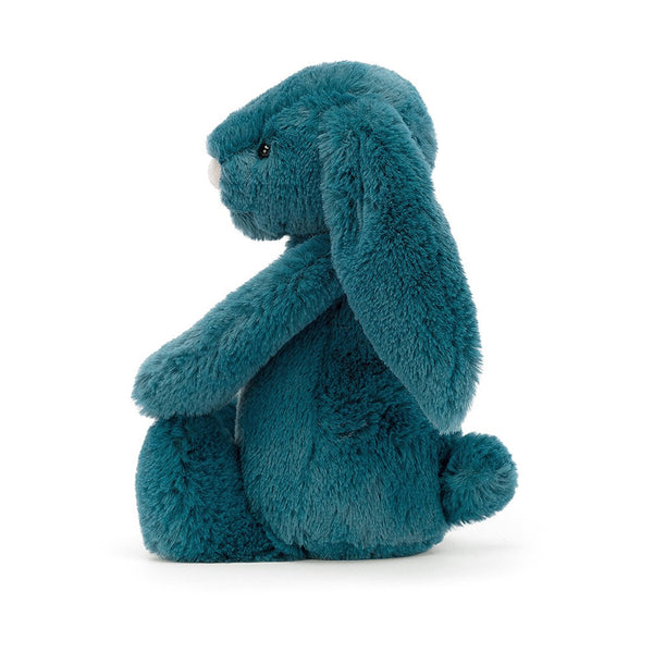 Bashful Rabbit Soft Toy - H 18cm - Mineral Blue