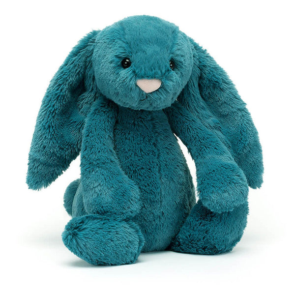 Bashful Rabbit Soft Toy - H 31cm - Mineral Blue