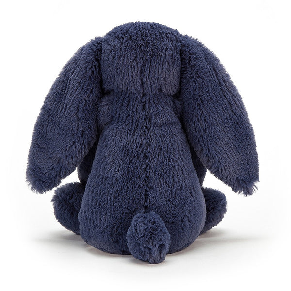 Bashful Rabbit Soft Toy - H 31cm - Navy