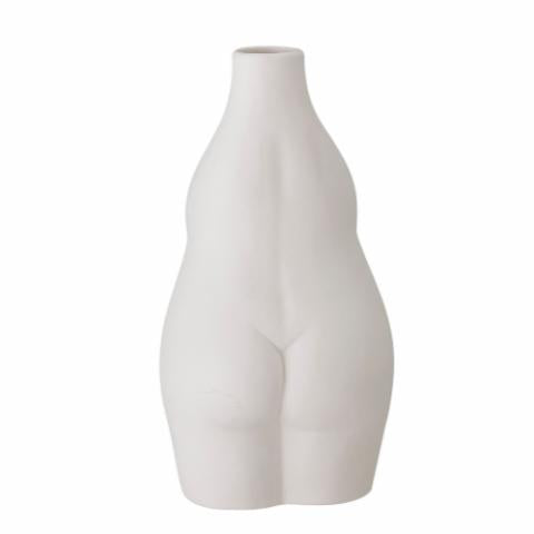 Vase Elora en grès Blanc