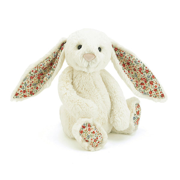 Blossom Rabbit soft toy - H31 cm - Cream