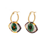 Eye Earrings - Green  | Fleux | 3