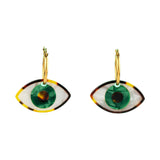 Eye Earrings - Green  | Fleux | 2