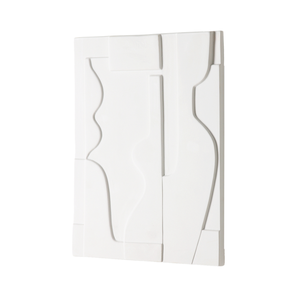 Cadre en céramique - 27 x 33 cm - Blanc Mat