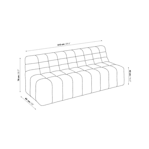 4-seater Chopin sofa - Foam
