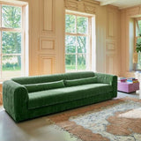 Velvet Club Sofa - 274 x 108 x 72 cm - Royal Green | Fleux | 3