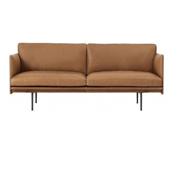Outline 2 seater sofa - Cognac leather