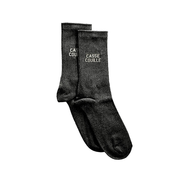 Sequined cracker socks 36/40 - Black