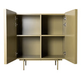 Chest of drawers / sideboard - 80 x 40 x 89 cm - Olive green | Fleux | 4