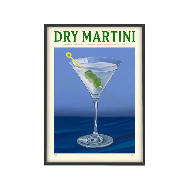 Cocktail Poster - Elin PK - Dry Martini