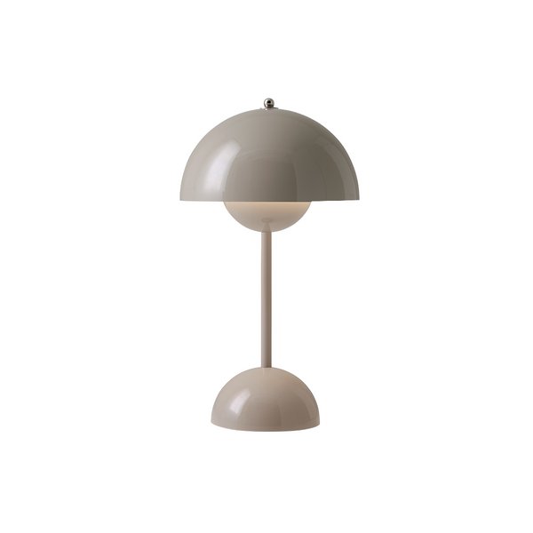 Flowerpot VP9 wireless table lamp - Gray Beige