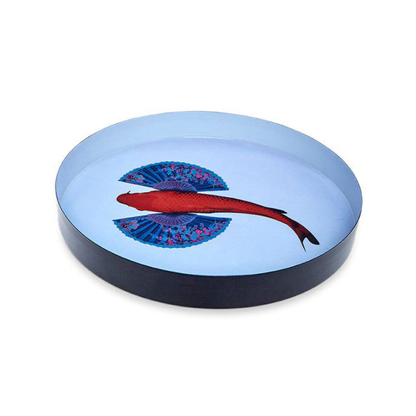 Fishkoi round iron tray - Ø 33 cm