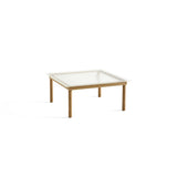 Kofi Coffee Table Solid Oak & Transparent Reed Glass - l 80 x W 80 xh 36 cm | Fleux | 3