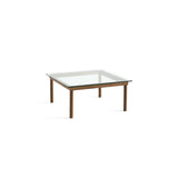 Kofi Coffee Table Solid Walnut & Clear Glass - l 80 x L 80 xh 36 cm | Fleux | 3