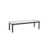 Kofi Coffee Table Solid Black Oak & Clear Reed Glass - l 140 x W 50 xh 36 cm | Fleux | 4