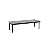 Table basse Kofi Chêne Massif Noir & Verre Teinté Gris - l 140 x L 50 x h 36 cm | Fleux | 3