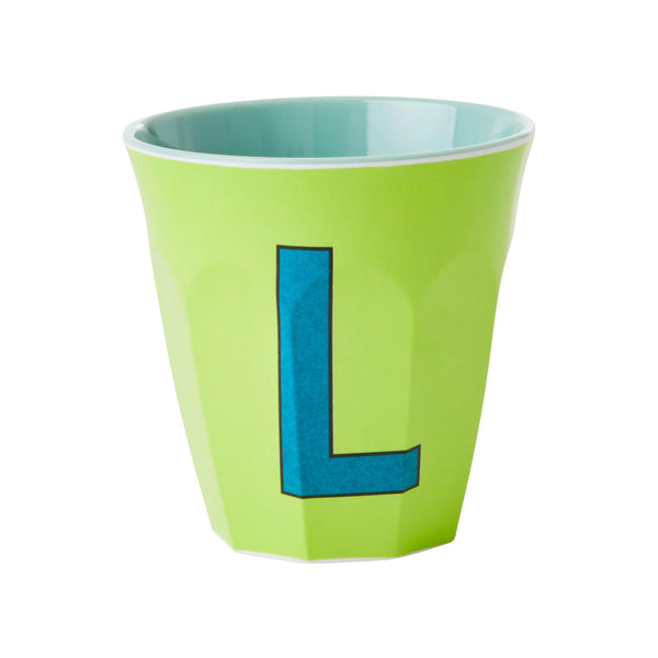 Letter L melamine cup