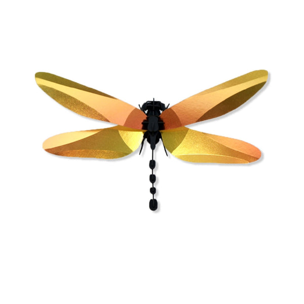 Dragonfly Origami Trophy - Shiny Yellow