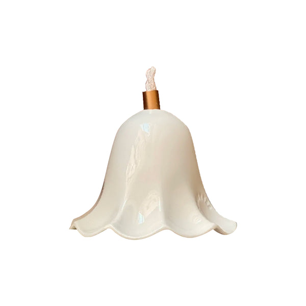 Lili portable lamp in enamelled porcelain - Ø 13 cm