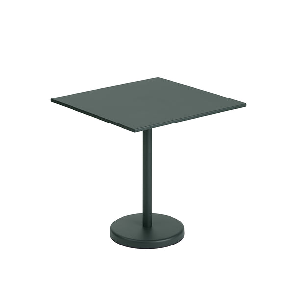 Coffee table Linear Steel Dark Green - 70 x 70 xh 73 cm