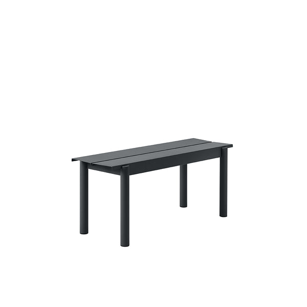 Bench Linear Steel Black - 110 x 34 cm