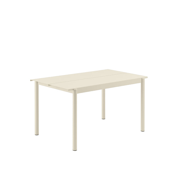 Linear Steel Table Off-White - 140 x 75 cm