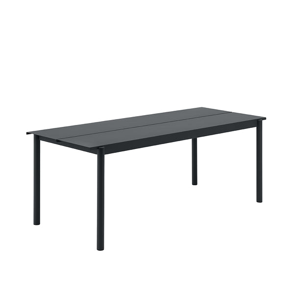 Table Linear Steel Black - 200 x 75 cm