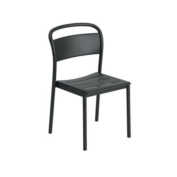 Chair Linear Steel Black