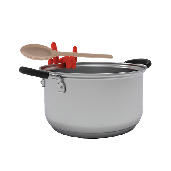 Rock Hand Spoon Rest &amp; Pan Lid Holder - Main Red 