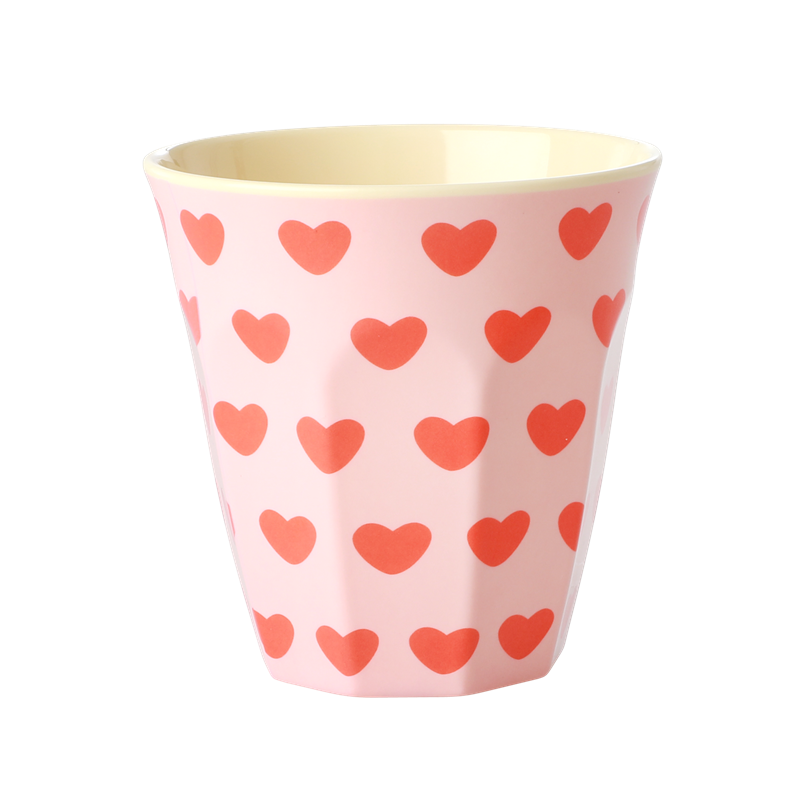Sweet heart cup in melamine - H 9 cm