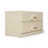 Chest of 2 Drawers - 60 x 35 x 35.2 cm - Cream | Fleux | 6