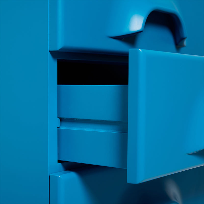 Chest of 6 Drawers - 45 x 40.5 x 97.5 cm - Bright Blue
