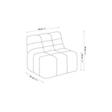 Chopin 1-seater sofa module - Foam | Fleux | 6
