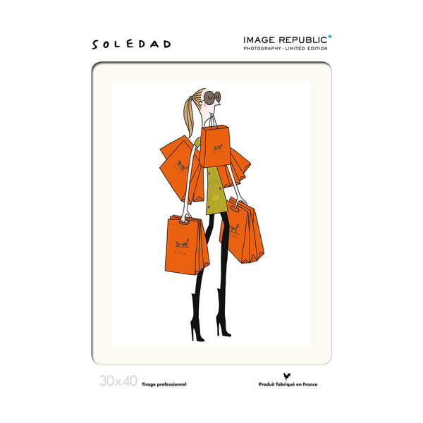 Soledad Orange Bag poster - 30 x 40 cm