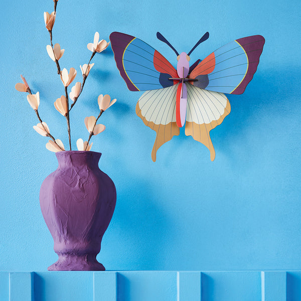 Fringe Butterfly Wall Decor - Plum