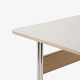 Pavilion AV16 Linoleum Mushroom Desk 4176 - Oak / Chrome Legs | Fleux | 5