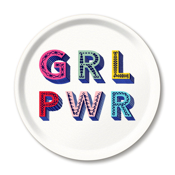 Plateau Girl Power - Ø 31 cm - Multi