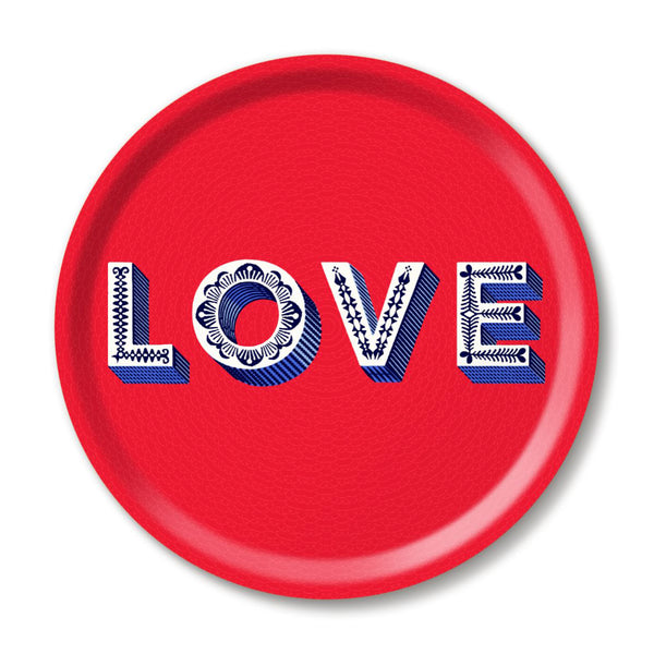 Love tray - Ø 39 cm - Red
