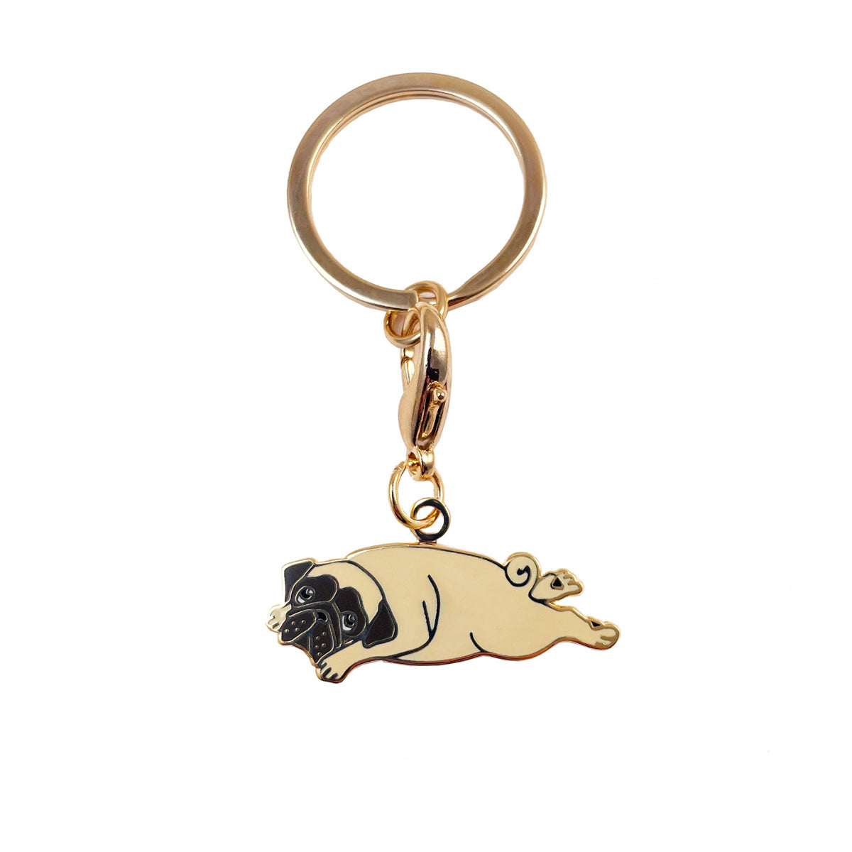 Pug keyring deals