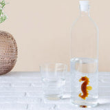Sea Horse Atlantis bottle in borosilicate glass -1.2L  | Fleux | 3