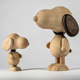 Snoopy figurine - Oak, smoked detail - 22 cm | Fleux | 3
