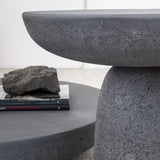 Olo side table - Ø 50 xh 47 cm - Anthracite  | Fleux | 5