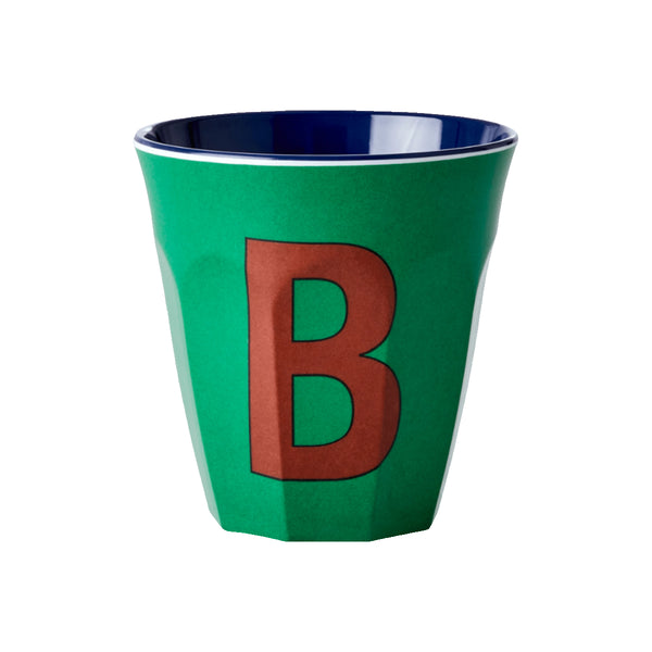 Letter B melamine cup